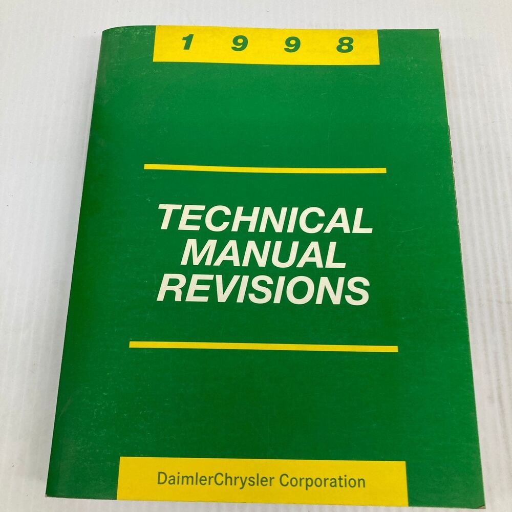 Daimler Chrysler Technical Manual Revisions 1998